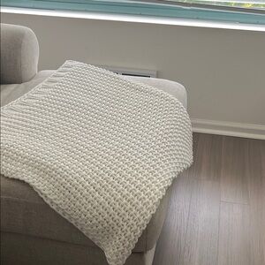 West Elm 100% cotton throw 50”x60